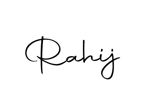 Create a beautiful signature design for name Rahij. With this signature (Autography-DOLnW) fonts, you can make a handwritten signature for free. Rahij signature style 10 images and pictures png