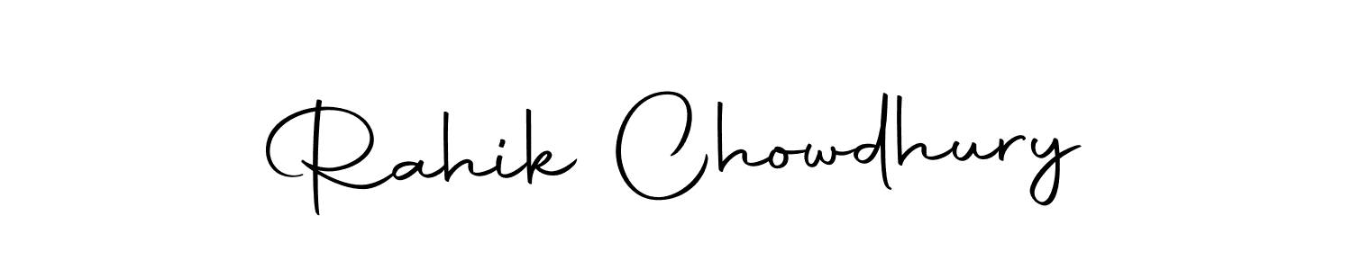 Use a signature maker to create a handwritten signature online. With this signature software, you can design (Autography-DOLnW) your own signature for name Rahik Chowdhury. Rahik Chowdhury signature style 10 images and pictures png