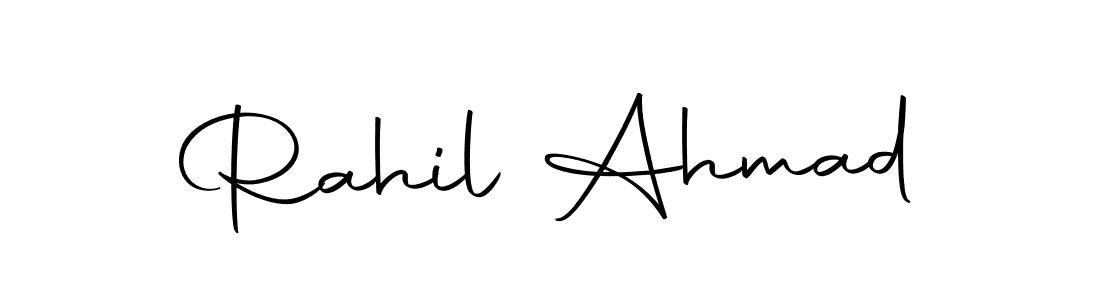 if you are searching for the best signature style for your name Rahil Ahmad. so please give up your signature search. here we have designed multiple signature styles  using Autography-DOLnW. Rahil Ahmad signature style 10 images and pictures png