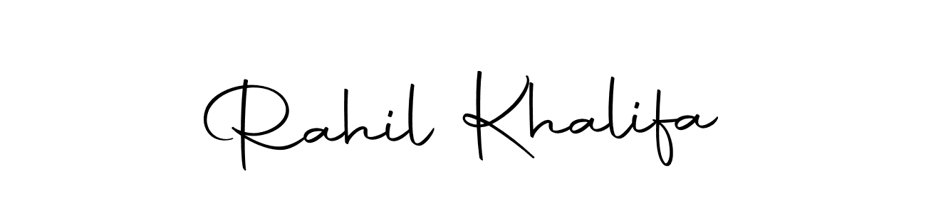 Use a signature maker to create a handwritten signature online. With this signature software, you can design (Autography-DOLnW) your own signature for name Rahil Khalifa. Rahil Khalifa signature style 10 images and pictures png