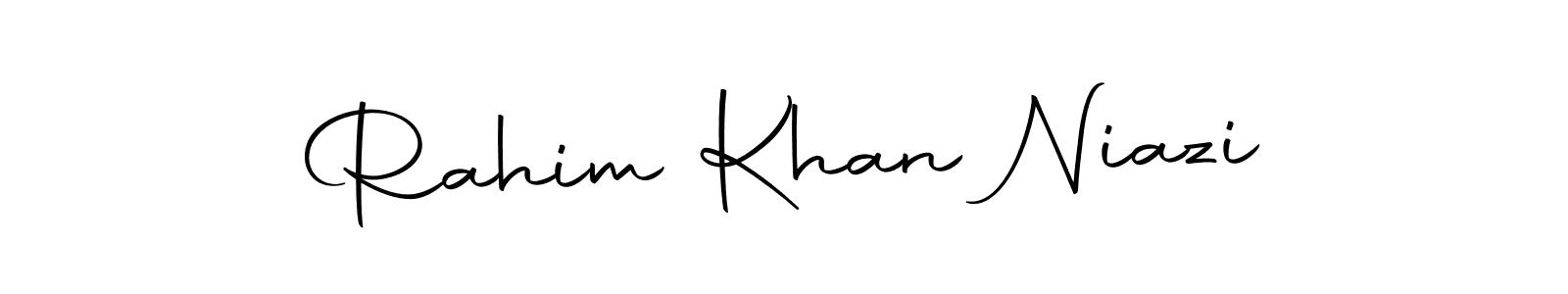 Make a short Rahim Khan Niazi signature style. Manage your documents anywhere anytime using Autography-DOLnW. Create and add eSignatures, submit forms, share and send files easily. Rahim Khan Niazi signature style 10 images and pictures png