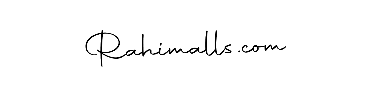 How to make Rahimalls.com name signature. Use Autography-DOLnW style for creating short signs online. This is the latest handwritten sign. Rahimalls.com signature style 10 images and pictures png