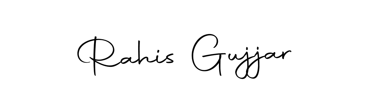 Create a beautiful signature design for name Rahis Gujjar. With this signature (Autography-DOLnW) fonts, you can make a handwritten signature for free. Rahis Gujjar signature style 10 images and pictures png