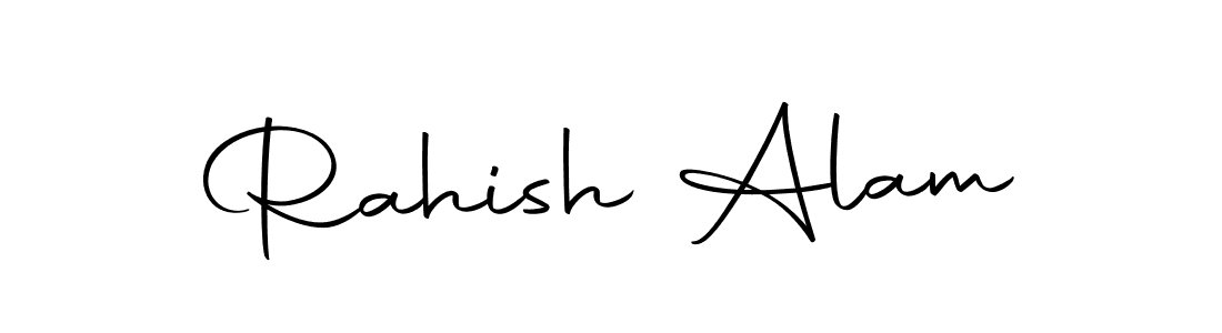 You should practise on your own different ways (Autography-DOLnW) to write your name (Rahish Alam) in signature. don't let someone else do it for you. Rahish Alam signature style 10 images and pictures png
