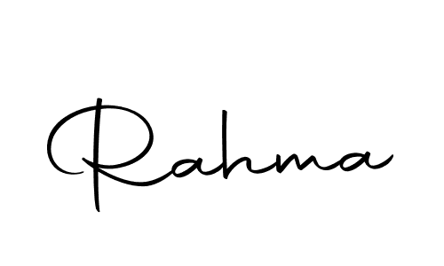 Make a beautiful signature design for name Rahma. Use this online signature maker to create a handwritten signature for free. Rahma signature style 10 images and pictures png