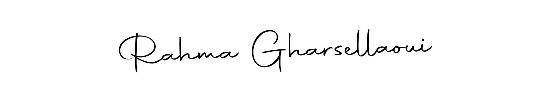 Make a beautiful signature design for name Rahma Gharsellaoui. With this signature (Autography-DOLnW) style, you can create a handwritten signature for free. Rahma Gharsellaoui signature style 10 images and pictures png