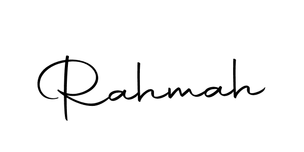 Make a beautiful signature design for name Rahmah. With this signature (Autography-DOLnW) style, you can create a handwritten signature for free. Rahmah signature style 10 images and pictures png