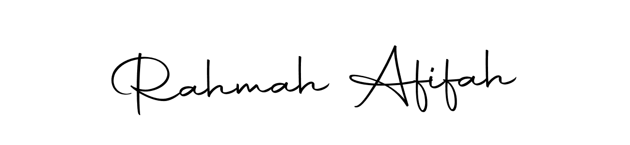 Once you've used our free online signature maker to create your best signature Autography-DOLnW style, it's time to enjoy all of the benefits that Rahmah Afifah name signing documents. Rahmah Afifah signature style 10 images and pictures png