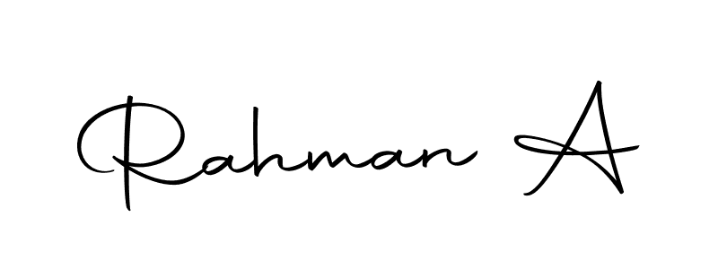 How to make Rahman A signature? Autography-DOLnW is a professional autograph style. Create handwritten signature for Rahman A name. Rahman A signature style 10 images and pictures png