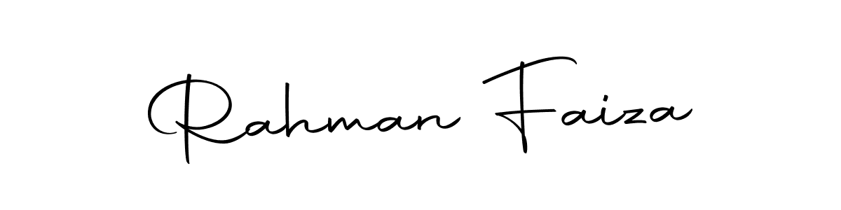 Make a beautiful signature design for name Rahman Faiza. With this signature (Autography-DOLnW) style, you can create a handwritten signature for free. Rahman Faiza signature style 10 images and pictures png