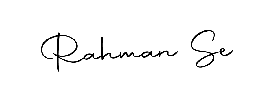 You should practise on your own different ways (Autography-DOLnW) to write your name (Rahman Se) in signature. don't let someone else do it for you. Rahman Se signature style 10 images and pictures png