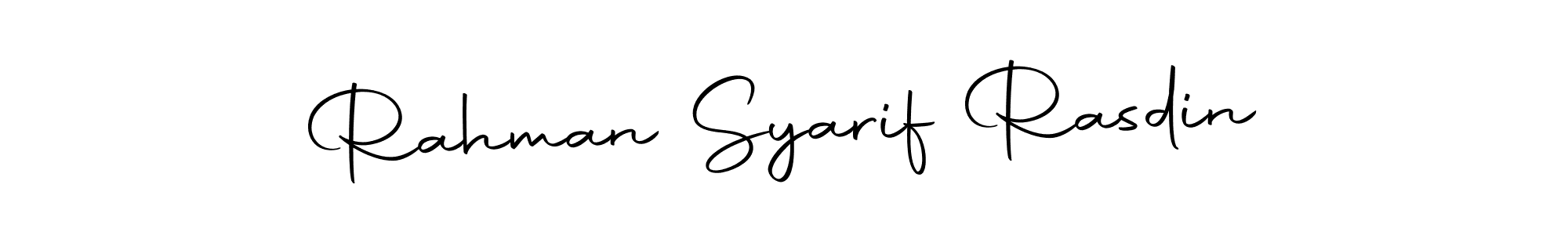 Also we have Rahman Syarif Rasdin name is the best signature style. Create professional handwritten signature collection using Autography-DOLnW autograph style. Rahman Syarif Rasdin signature style 10 images and pictures png