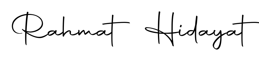 Use a signature maker to create a handwritten signature online. With this signature software, you can design (Autography-DOLnW) your own signature for name Rahmat Hidayat. Rahmat Hidayat signature style 10 images and pictures png