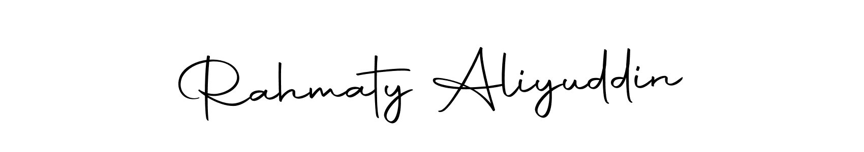 Make a beautiful signature design for name Rahmaty Aliyuddin. Use this online signature maker to create a handwritten signature for free. Rahmaty Aliyuddin signature style 10 images and pictures png