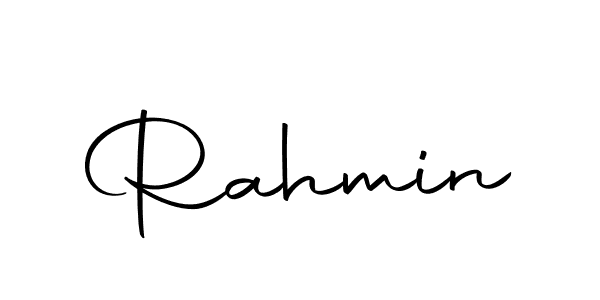 Similarly Autography-DOLnW is the best handwritten signature design. Signature creator online .You can use it as an online autograph creator for name Rahmin. Rahmin signature style 10 images and pictures png