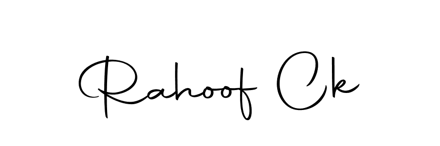 The best way (Autography-DOLnW) to make a short signature is to pick only two or three words in your name. The name Rahoof Ck include a total of six letters. For converting this name. Rahoof Ck signature style 10 images and pictures png