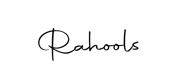 Use a signature maker to create a handwritten signature online. With this signature software, you can design (Autography-DOLnW) your own signature for name Rahools. Rahools signature style 10 images and pictures png