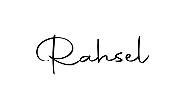 Make a beautiful signature design for name Rahsel. With this signature (Autography-DOLnW) style, you can create a handwritten signature for free. Rahsel signature style 10 images and pictures png