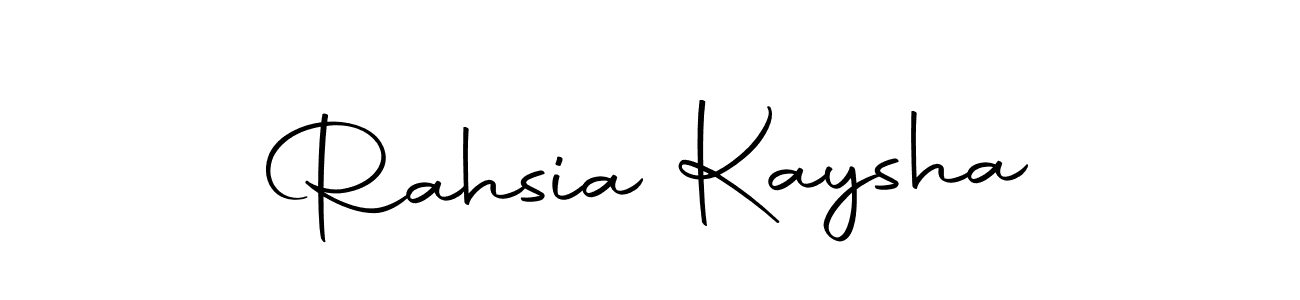 Also we have Rahsia Kaysha name is the best signature style. Create professional handwritten signature collection using Autography-DOLnW autograph style. Rahsia Kaysha signature style 10 images and pictures png