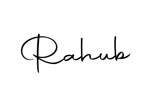 Autography-DOLnW is a professional signature style that is perfect for those who want to add a touch of class to their signature. It is also a great choice for those who want to make their signature more unique. Get Rahub name to fancy signature for free. Rahub signature style 10 images and pictures png