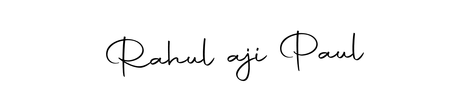 The best way (Autography-DOLnW) to make a short signature is to pick only two or three words in your name. The name Rahul aji Paul include a total of six letters. For converting this name. Rahul aji Paul signature style 10 images and pictures png