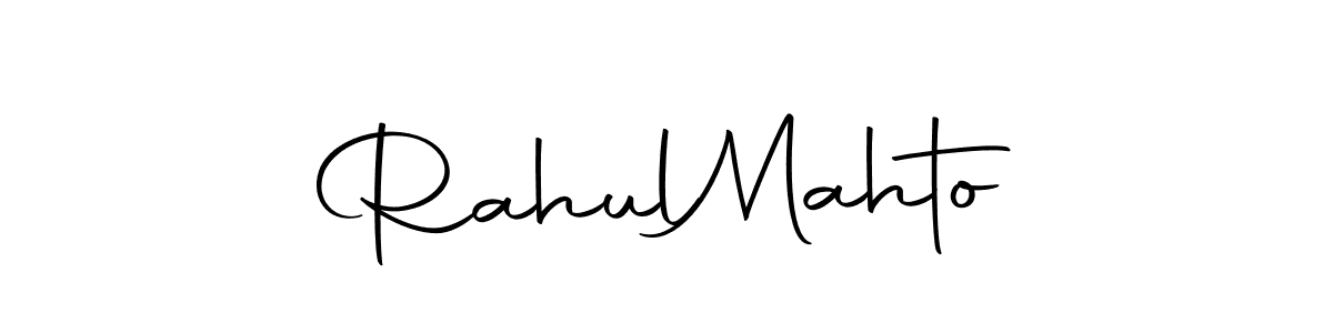 Use a signature maker to create a handwritten signature online. With this signature software, you can design (Autography-DOLnW) your own signature for name Rahul  Mahto. Rahul  Mahto signature style 10 images and pictures png