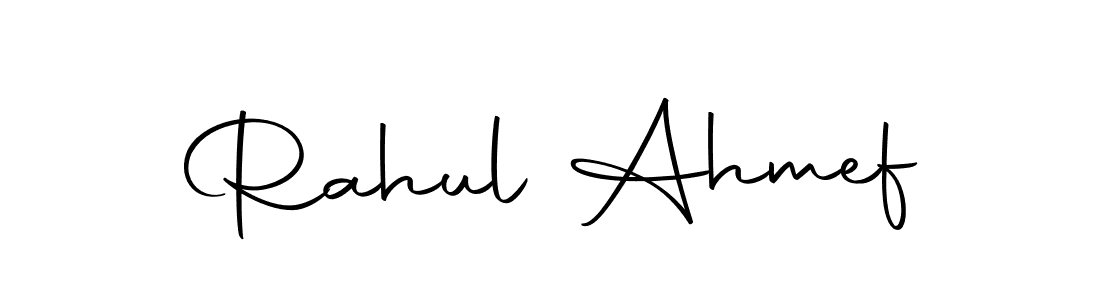 How to make Rahul Ahmef name signature. Use Autography-DOLnW style for creating short signs online. This is the latest handwritten sign. Rahul Ahmef signature style 10 images and pictures png