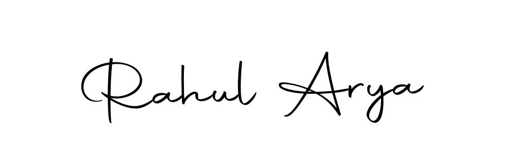 You can use this online signature creator to create a handwritten signature for the name Rahul Arya. This is the best online autograph maker. Rahul Arya signature style 10 images and pictures png