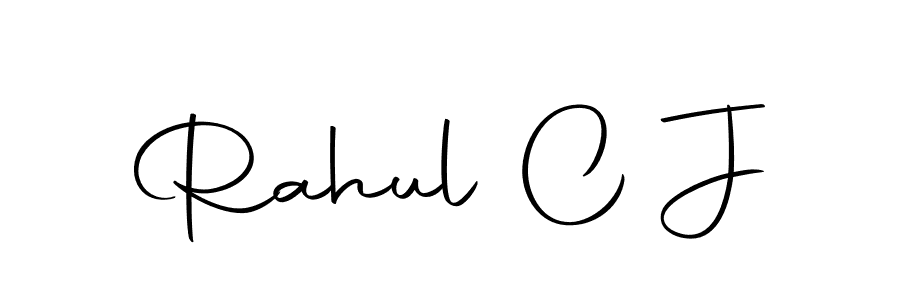 Make a beautiful signature design for name Rahul C J. Use this online signature maker to create a handwritten signature for free. Rahul C J signature style 10 images and pictures png
