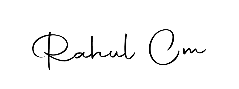 Design your own signature with our free online signature maker. With this signature software, you can create a handwritten (Autography-DOLnW) signature for name Rahul Cm. Rahul Cm signature style 10 images and pictures png