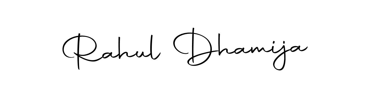 Design your own signature with our free online signature maker. With this signature software, you can create a handwritten (Autography-DOLnW) signature for name Rahul Dhamija. Rahul Dhamija signature style 10 images and pictures png