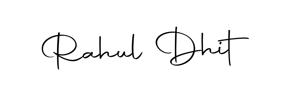 You can use this online signature creator to create a handwritten signature for the name Rahul Dhit. This is the best online autograph maker. Rahul Dhit signature style 10 images and pictures png