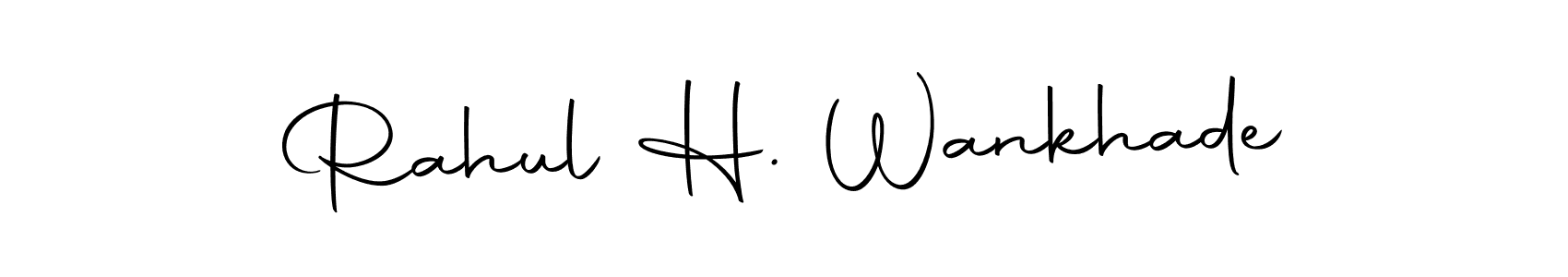 This is the best signature style for the Rahul H. Wankhade name. Also you like these signature font (Autography-DOLnW). Mix name signature. Rahul H. Wankhade signature style 10 images and pictures png