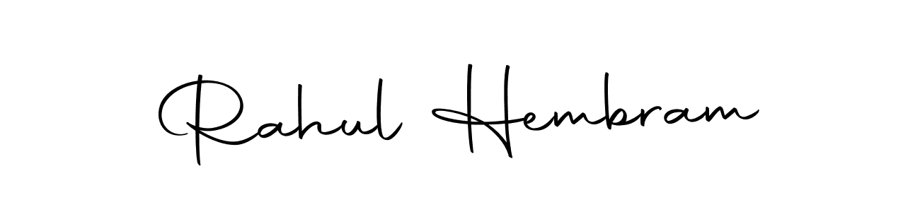 Use a signature maker to create a handwritten signature online. With this signature software, you can design (Autography-DOLnW) your own signature for name Rahul Hembram. Rahul Hembram signature style 10 images and pictures png