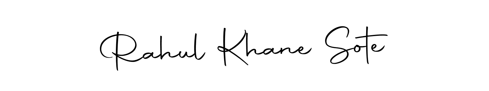 Create a beautiful signature design for name Rahul Khane Sote. With this signature (Autography-DOLnW) fonts, you can make a handwritten signature for free. Rahul Khane Sote signature style 10 images and pictures png