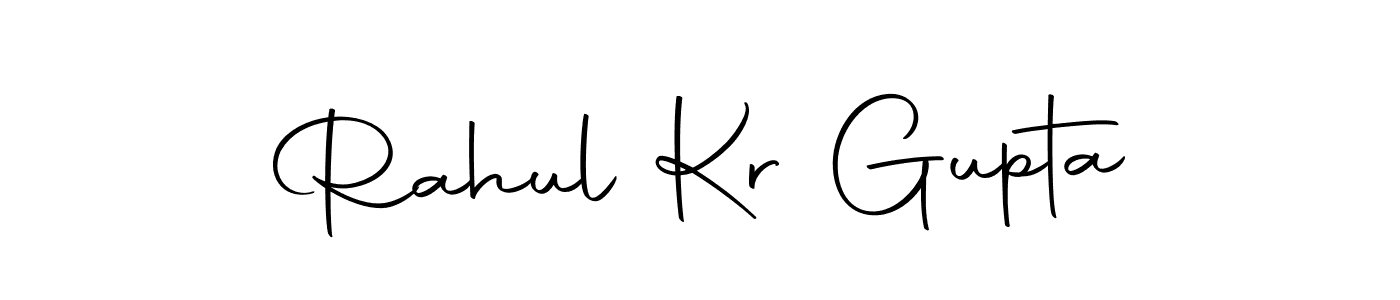 How to make Rahul Kr Gupta name signature. Use Autography-DOLnW style for creating short signs online. This is the latest handwritten sign. Rahul Kr Gupta signature style 10 images and pictures png
