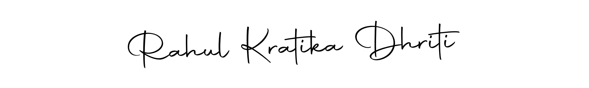 This is the best signature style for the Rahul Kratika Dhriti name. Also you like these signature font (Autography-DOLnW). Mix name signature. Rahul Kratika Dhriti signature style 10 images and pictures png