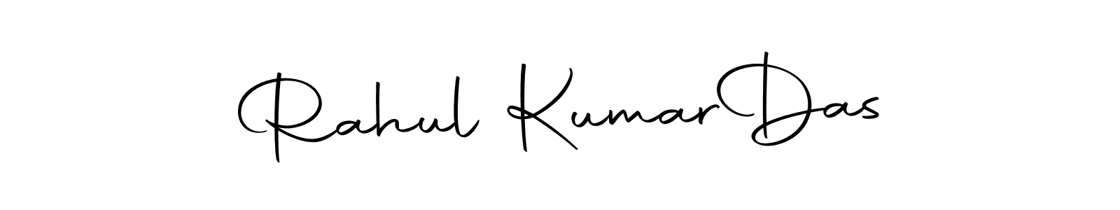 The best way (Autography-DOLnW) to make a short signature is to pick only two or three words in your name. The name Rahul Kumar  Das include a total of six letters. For converting this name. Rahul Kumar  Das signature style 10 images and pictures png