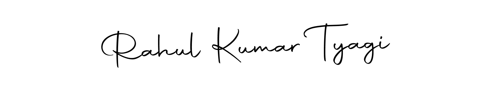 How to make Rahul Kumar Tyagi name signature. Use Autography-DOLnW style for creating short signs online. This is the latest handwritten sign. Rahul Kumar Tyagi signature style 10 images and pictures png