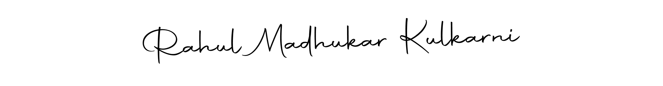 The best way (Autography-DOLnW) to make a short signature is to pick only two or three words in your name. The name Rahul Madhukar Kulkarni include a total of six letters. For converting this name. Rahul Madhukar Kulkarni signature style 10 images and pictures png