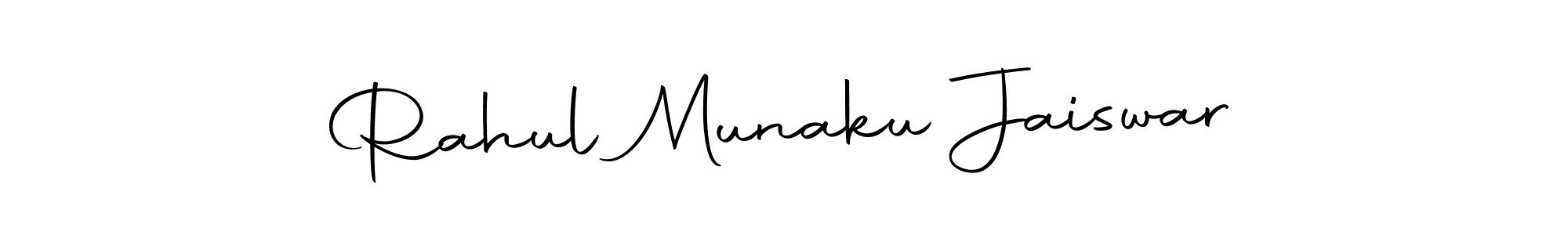 You should practise on your own different ways (Autography-DOLnW) to write your name (Rahul Munaku Jaiswar) in signature. don't let someone else do it for you. Rahul Munaku Jaiswar signature style 10 images and pictures png