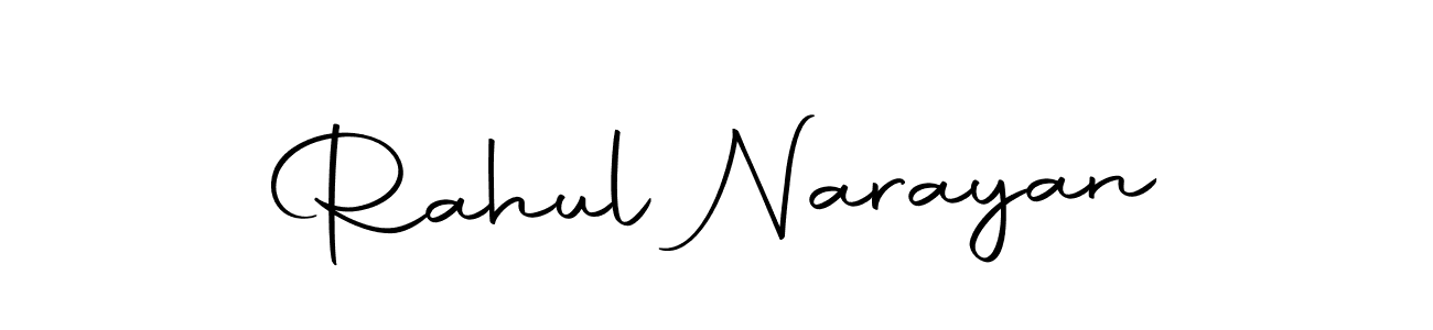 How to make Rahul Narayan name signature. Use Autography-DOLnW style for creating short signs online. This is the latest handwritten sign. Rahul Narayan signature style 10 images and pictures png