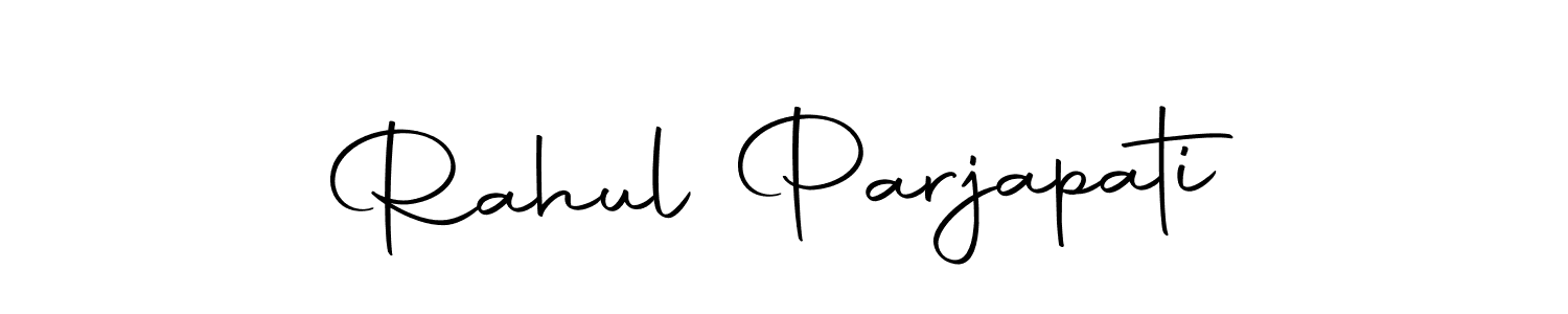 Use a signature maker to create a handwritten signature online. With this signature software, you can design (Autography-DOLnW) your own signature for name Rahul Parjapati. Rahul Parjapati signature style 10 images and pictures png