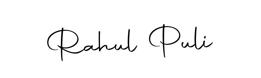 Design your own signature with our free online signature maker. With this signature software, you can create a handwritten (Autography-DOLnW) signature for name Rahul Puli. Rahul Puli signature style 10 images and pictures png