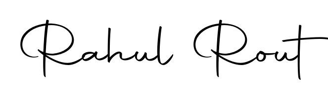 The Autography-DOLnW handwriting style adds charm and authenticity to name Rahul Rout. A wonderful choice for personal thank-you notes. Rahul Rout signature style 10 images and pictures png