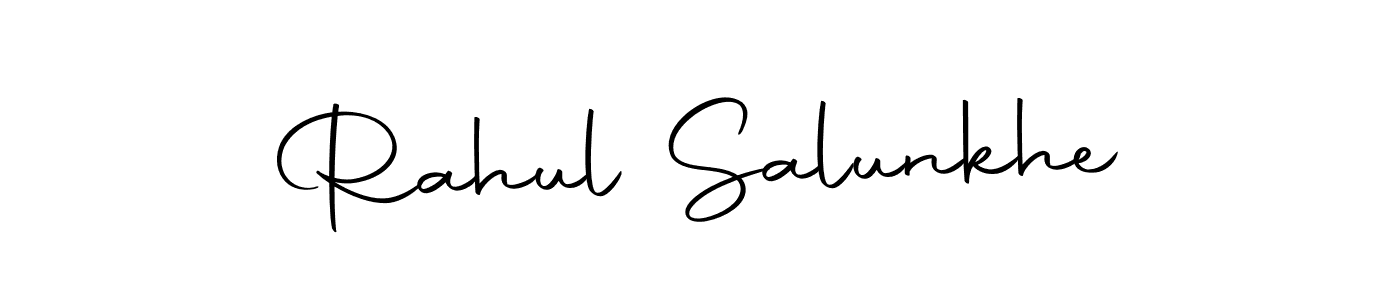 Create a beautiful signature design for name Rahul Salunkhe. With this signature (Autography-DOLnW) fonts, you can make a handwritten signature for free. Rahul Salunkhe signature style 10 images and pictures png
