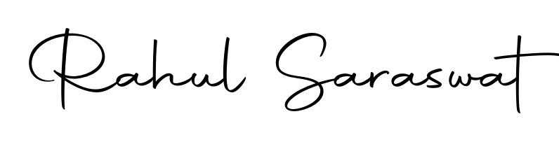 A dynamic signature style for Rahul Saraswat using Autography-DOLnW script. Designed to look authentic, handwritten, and professional. Rahul Saraswat signature style 10 images and pictures png