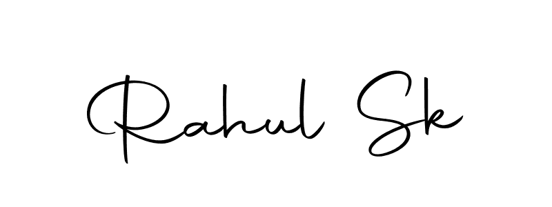 How to make Rahul Sk name signature. Use Autography-DOLnW style for creating short signs online. This is the latest handwritten sign. Rahul Sk signature style 10 images and pictures png