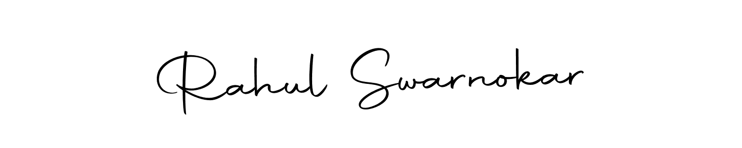 Make a beautiful signature design for name Rahul Swarnokar. Use this online signature maker to create a handwritten signature for free. Rahul Swarnokar signature style 10 images and pictures png