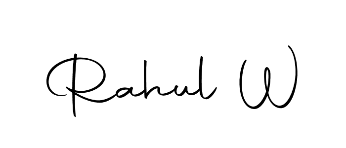 Create a beautiful signature design for name Rahul W. With this signature (Autography-DOLnW) fonts, you can make a handwritten signature for free. Rahul W signature style 10 images and pictures png